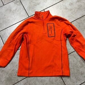 Orange under armour quarter zip